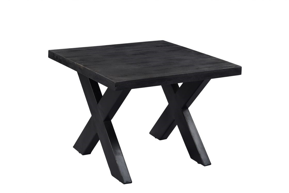 COD HOEKTAFEL 60 X 60 ZWART (X LEGS)