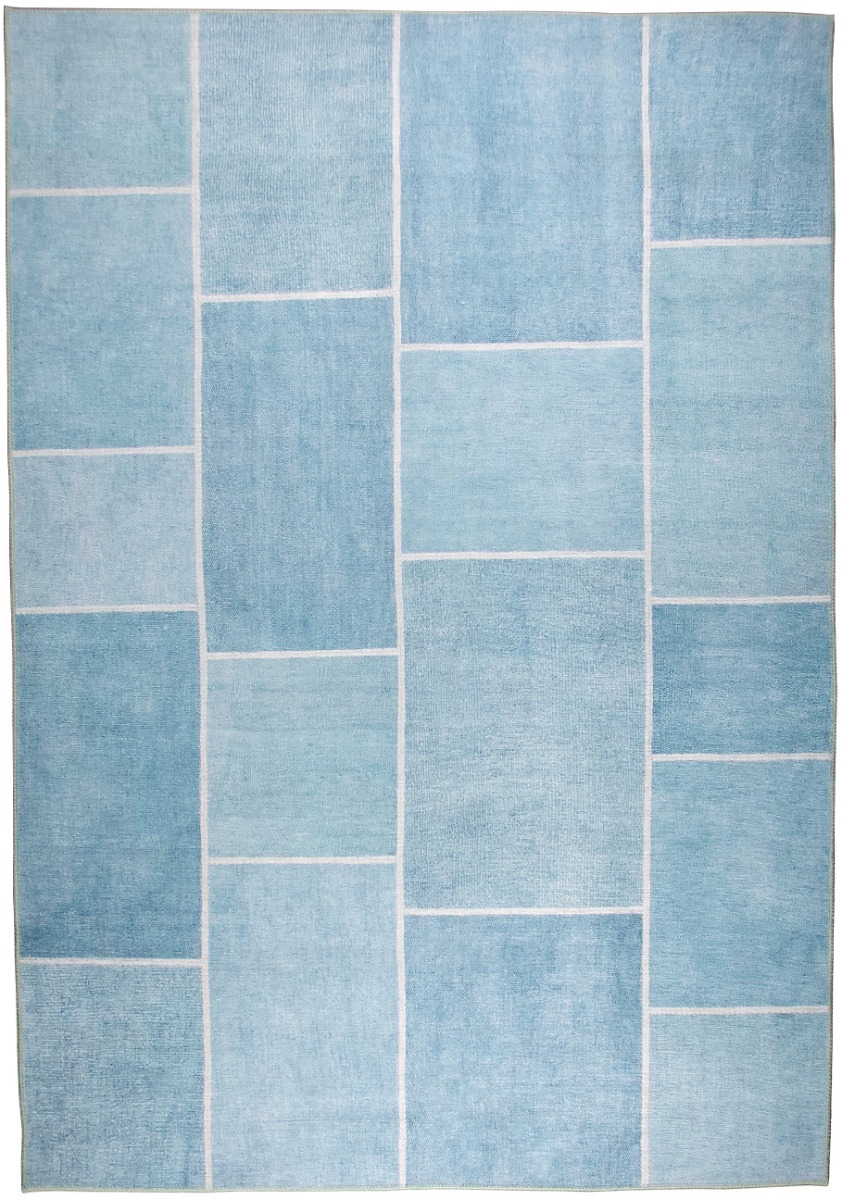 BLUE PATCH CARPET 230X160